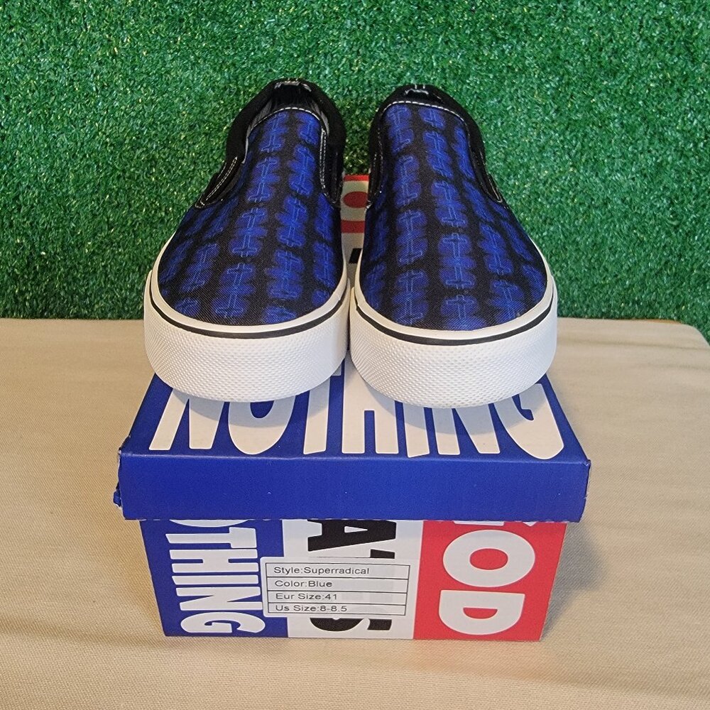 Superrradical Blue Cross Slip on Shoes Men's Size 8-8.5(EUR 41) New in Box